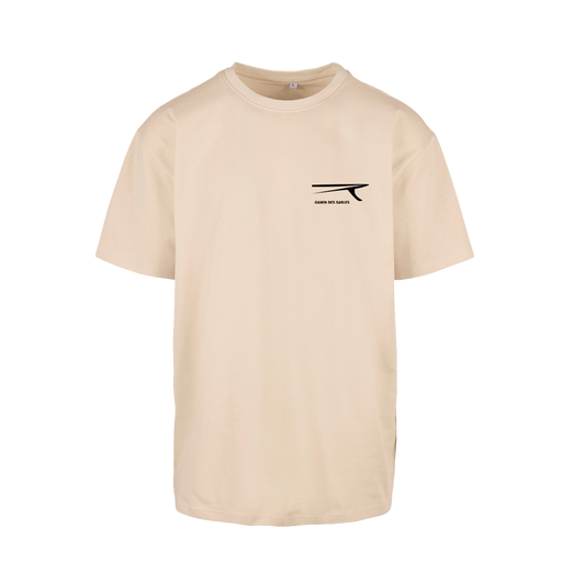 Tee-shirt oversize brodé couleur Sable